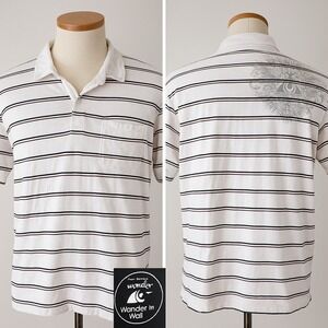 Wonder Wall Surf Utility Men Large Shirt Polo Travel Everyday Comfy Golf Errands